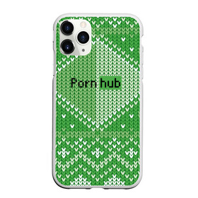 Чехол для iPhone 11 Pro матовый с принтом PornHub , Силикон |  | cool | fashion | green | hype | pattern | rdmerryhab | зеленый | круто | мода | узор | хайп