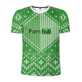 Мужская футболка 3D спортивная с принтом PornHub , 100% полиэстер с улучшенными характеристиками | приталенный силуэт, круглая горловина, широкие плечи, сужается к линии бедра | cool | fashion | green | hype | pattern | rdmerryhab | зеленый | круто | мода | узор | хайп