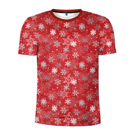 Мужская футболка 3D спортивная с принтом Снежинки , 100% полиэстер с улучшенными характеристиками | приталенный силуэт, круглая горловина, широкие плечи, сужается к линии бедра | merry christmas | дед мороз | ёлка | зима | зимние узоры | мороз | новый год | подарок | праздник | рождество | с новым годом | салют | санта клаус | свитер с оленями | снег | снеговик | снегурочка | снежинки