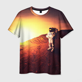 Мужская футболка 3D с принтом Марс , 100% полиэфир | прямой крой, круглый вырез горловины, длина до линии бедер | cosmonavt | galaxy | nasa | nebula | space | star | абстракция | астронавт | вселенная | галактика | звезда | звезды | космический | космонавт | наса | планеты | скафандр
