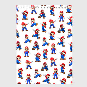 Скетчбук с принтом Mario , 100% бумага
 | 48 листов, плотность листов — 100 г/м2, плотность картонной обложки — 250 г/м2. Листы скреплены сверху удобной пружинной спиралью | Тематика изображения на принте: mario | mario brothers | old game | retro game | super mario | super mario bros | super mario odyssey | водопроводчик | девочкам | детям | классика | мальчикам | марио | персонажи игр | рабочий | ретро игры | старые игры | супер ма