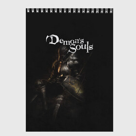 Скетчбук с принтом Demons souls , 100% бумага
 | 48 листов, плотность листов — 100 г/м2, плотность картонной обложки — 250 г/м2. Листы скреплены сверху удобной пружинной спиралью | 