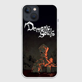Чехол для iPhone 13 с принтом Demons souls ,  |  | Тематика изображения на принте: dark souls | demon souls | demons souls | demons souls remastered | git gud | гит гуд | дарк соулз | демон соулз