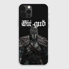 Чехол для iPhone 12 Pro Max с принтом Git gud , Силикон |  | dark souls | demon souls | demons souls | demons souls remastered | git gud | гит гуд | дарк соулз | демон соулз