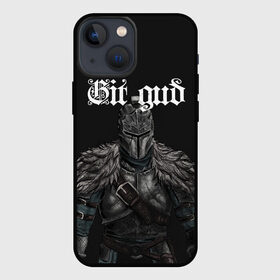 Чехол для iPhone 13 mini с принтом Git gud ,  |  | Тематика изображения на принте: dark souls | demon souls | demons souls | demons souls remastered | git gud | гит гуд | дарк соулз | демон соулз