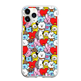 Чехол для iPhone 11 Pro матовый с принтом BT21 / BTS , Силикон |  | Тематика изображения на принте: army | bt 21 | bt21 | bts | chimmy | cooky | koya | mang | rj | shooky | tata | van | арджей | бт21 | бтс | ван | коя | куки | манг | тата | чими | шоки