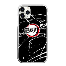 Чехол для iPhone 11 Pro матовый с принтом Demon Slayer Kimetsu no Yaiba , Силикон |  | anime | demon slayer | аниме | демон | манга | мультик | мультфильм | надпись на японском | танджиро камадо