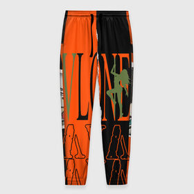 Мужские брюки 3D с принтом V lone orange dark logo , 100% полиэстер | манжеты по низу, эластичный пояс регулируется шнурком, по бокам два кармана без застежек, внутренняя часть кармана из мелкой сетки | fashion | lone | orange | rap | top | v lone | аниме