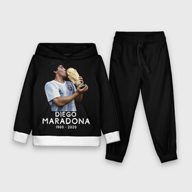 Детский костюм 3D (с толстовкой) с принтом Diego Maradona ,  |  | Тематика изображения на принте: 10 | 1960 | 2020 | argentina | barcelona | diego | football | legend | leo | lionel | maradona | messi | retro | rip | soccer | аргентина | барселона | бога | диего | легенда | лионель | марадона | месси | мяч | ретро | рука | форма | футбол