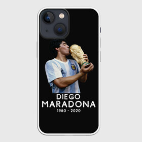 Чехол для iPhone 13 mini с принтом Diego Maradona ,  |  | 10 | 1960 | 2020 | argentina | barcelona | diego | football | legend | leo | lionel | maradona | messi | retro | rip | soccer | аргентина | барселона | бога | диего | легенда | лионель | марадона | месси | мяч | ретро | рука | форма | футбол
