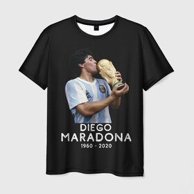 Мужская футболка 3D с принтом Diego Maradona , 100% полиэфир | прямой крой, круглый вырез горловины, длина до линии бедер | 10 | 1960 | 2020 | argentina | barcelona | diego | football | legend | leo | lionel | maradona | messi | retro | rip | soccer | аргентина | барселона | бога | диего | легенда | лионель | марадона | месси | мяч | ретро | рука | форма | футбол