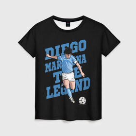 Женская футболка 3D с принтом Diego Maradona , 100% полиэфир ( синтетическое хлопкоподобное полотно) | прямой крой, круглый вырез горловины, длина до линии бедер | 10 | 1960 | 2020 | argentina | barcelona | diego | football | legend | leo | lionel | maradona | messi | retro | rip | soccer | аргентина | барселона | бога | диего | легенда | лионель | марадона | месси | мяч | ретро | рука | форма | футбол