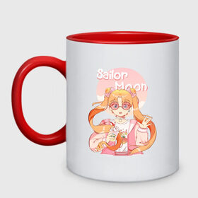 Кружка двухцветная с принтом Sailor Moon Coffee , керамика | объем — 330 мл, диаметр — 80 мм. Цветная ручка и кайма сверху, в некоторых цветах — вся внутренняя часть | anime | animegirl | cute | kavai | kavaii | madara | manga | sailor | sailorchibimoon | sailorjupiter | sailormars | sailormercury | sailormoon | sailormooncrystal | sailorvenus | usagi | usagitsukino | аниме | анимесейлормун | каваи | сейлормун