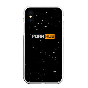 Чехол для iPhone XS Max матовый с принтом Pornhub , Силикон | Область печати: задняя сторона чехла, без боковых панелей | black | черный