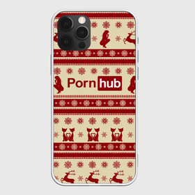 Чехол для iPhone 12 Pro с принтом Pornhub(Новый год) , силикон | область печати: задняя сторона чехла, без боковых панелей | год | новый | рождественскую коллекцию