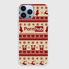 Чехол для iPhone 13 Pro Max с принтом Pornhub(Новый год) ,  |  | год | новый | рождественскую коллекцию