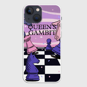 Чехол для iPhone 13 mini с принтом The Queens Gambit ,  |  | beth harmon | chess | queens gambit | the queens gambit | аня тейлор джой | бет хармон | нетфликс | ход королевы | шахматы