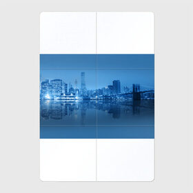 Магнитный плакат 2Х3 с принтом New York , Полимерный материал с магнитным слоем | 6 деталей размером 9*9 см | new york | архитектура | здания | мост | сша