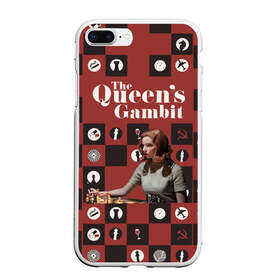 Чехол для iPhone 7Plus/8 Plus матовый с принтом Ход королевы The Que , Силикон | Область печати: задняя сторона чехла, без боковых панелей | gambit | the queens 