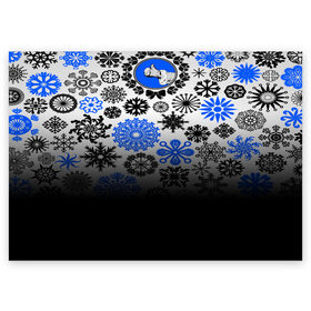 Поздравительная открытка с принтом Winter Snow , 100% бумага | плотность бумаги 280 г/м2, матовая, на обратной стороне линовка и место для марки
 | christmas зима | new year | winter | новогодний | новый год | рождество | текстура | украшение