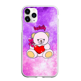 Чехол для iPhone 11 Pro матовый с принтом Lovely bear , Силикон |  | bear | love is | teddy | богиня | валентина | влюбленный | девушке | дочь | жена | игрушка | лучшая | любимая | люблю | мама | марта | медведь | медведь с сердцем | медвежата | мишка тедди | плюшевые | подарок