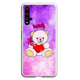 Чехол для Honor 20 с принтом Lovely bear , Силикон | Область печати: задняя сторона чехла, без боковых панелей | Тематика изображения на принте: bear | love is | teddy | богиня | валентина | влюбленный | девушке | дочь | жена | игрушка | лучшая | любимая | люблю | мама | марта | медведь | медведь с сердцем | медвежата | мишка тедди | плюшевые | подарок