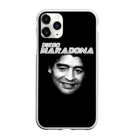 Чехол для iPhone 11 Pro Max матовый с принтом Диего Марадона , Силикон |  | diego | diego armando maradona | maradona | аргентина | диего | король | легенда | марадона | нападающий | полузащитник | футбол | футболист