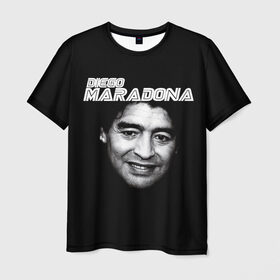 Мужская футболка 3D с принтом Диего Марадона , 100% полиэфир | прямой крой, круглый вырез горловины, длина до линии бедер | Тематика изображения на принте: diego | diego armando maradona | maradona | аргентина | диего | король | легенда | марадона | нападающий | полузащитник | футбол | футболист