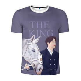 Мужская футболка 3D спортивная с принтом the king , 100% полиэстер с улучшенными характеристиками | приталенный силуэт, круглая горловина, широкие плечи, сужается к линии бедра | Тематика изображения на принте: the king | дорама | корея | король: вечный монарх  дорама | сериал