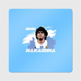 Магнит виниловый Квадрат с принтом Диего Марадона , полимерный материал с магнитным слоем | размер 9*9 см, закругленные углы | diego | diego armando maradona | maradona | аргентина | диего | король | легенда | марадона | нападающий | полузащитник | футбол | футболист