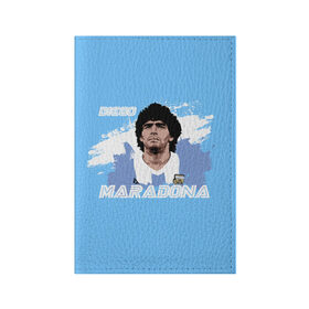 Обложка для паспорта матовая кожа с принтом Диего Марадона , натуральная матовая кожа | размер 19,3 х 13,7 см; прозрачные пластиковые крепления | Тематика изображения на принте: diego | diego armando maradona | maradona | аргентина | диего | король | легенда | марадона | нападающий | полузащитник | футбол | футболист