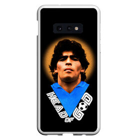 Чехол для Samsung S10E с принтом Diego Maradona , Силикон | Область печати: задняя сторона чехла, без боковых панелей | diego | diego armando maradona | legend | maradona | аргентина | диего | король | легенда | марадона | нападающий | полузащитник | футбол | футболист