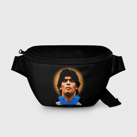 Поясная сумка 3D с принтом Diego Maradona , 100% полиэстер | плотная ткань, ремень с регулируемой длиной, внутри несколько карманов для мелочей, основное отделение и карман с обратной стороны сумки застегиваются на молнию | diego | diego armando maradona | legend | maradona | аргентина | диего | король | легенда | марадона | нападающий | полузащитник | футбол | футболист