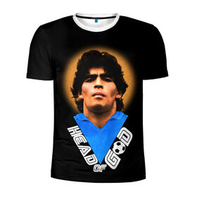 Мужская футболка 3D спортивная с принтом Diego Maradona , 100% полиэстер с улучшенными характеристиками | приталенный силуэт, круглая горловина, широкие плечи, сужается к линии бедра | Тематика изображения на принте: diego | diego armando maradona | legend | maradona | аргентина | диего | король | легенда | марадона | нападающий | полузащитник | футбол | футболист