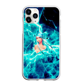 Чехол для iPhone 11 Pro Max матовый с принтом Electro-Girl , Силикон |  | Тематика изображения на принте: blue | cat | electro | girl | молния девочка | суперспособность | электричество | электро