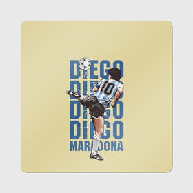 Магнит виниловый Квадрат с принтом Diego Diego , полимерный материал с магнитным слоем | размер 9*9 см, закругленные углы | 10 номер | diego | football | maradona | maradonna | арегнтина | бога | диего | марадона | марадонна | ретро | рука | сборная аргентины | футбол | футболист