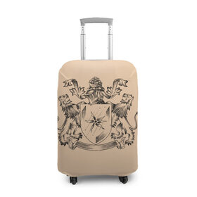 Чехол для чемодана 3D с принтом Геральдика , 86% полиэфир, 14% спандекс | двустороннее нанесение принта, прорези для ручек и колес | геральдика | гербы | графика. | доспехи | львы | морская звезда