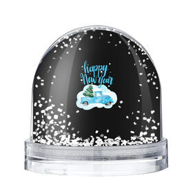 Снежный шар с принтом Happy New Year , Пластик | Изображение внутри шара печатается на глянцевой фотобумаге с двух сторон | 