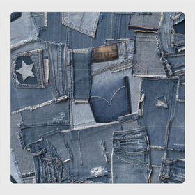 Магнитный плакат 3Х3 с принтом Jeans life , Полимерный материал с магнитным слоем | 9 деталей размером 9*9 см | cool | fashion | hype | jeans | texture | vanguard | авангард | круто | мода | текстура | хайп