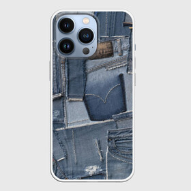 Чехол для iPhone 13 Pro с принтом Jeans life ,  |  | Тематика изображения на принте: cool | fashion | hype | jeans | texture | vanguard | авангард | круто | мода | текстура | хайп