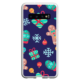 Чехол для Samsung Galaxy S10 с принтом Новогоднее настроение , Силикон | Область печати: задняя сторона чехла, без боковых панелей | 