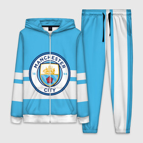 Женский костюм 3D с принтом MANCHESTER CITY ,  |  | british | champion | city | england | etihad | football | logo | manchester | sport | англия | британия | линии | логотип | манчестер | премьер лига | сити | спорт | футбол | чемпион