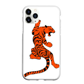 Чехол для iPhone 11 Pro Max матовый с принтом тигр , Силикон |  | Тематика изображения на принте: beautiful tiger | tiger | красивый тигр | тигр