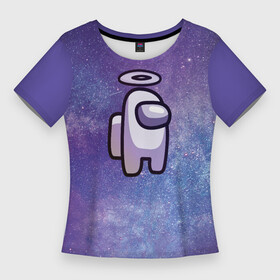 Женская футболка 3D Slim с принтом Among Us ,  |  | among us | cosmos | game | space | амогас | игра | космос | среди нас