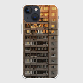 Чехол для iPhone 13 mini с принтом Панелька ,  |  | архитектура | грусть | здание | панелька | панельный дом | россия | советский | ссср | фото | эстетика