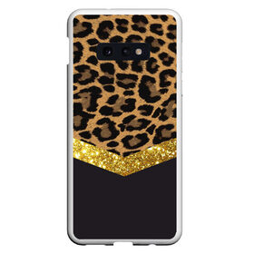 Чехол для Samsung S10E с принтом Леопардовый принт , Силикон | Область печати: задняя сторона чехла, без боковых панелей | success | swagg | блеск | блестки | животнй принт | золотистый | золото | золотой | леопард | леопардовый принт | понты | тигровый