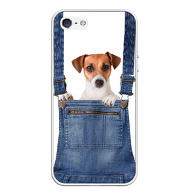 Чехол для iPhone 5/5S матовый с принтом ЩЕНОК В КАРМАШКЕ , Силикон | Область печати: задняя сторона чехла, без боковых панелей | dog | jeans | packet | гав | джинсовый | дружок | животные | звери | карман | комбинезон | ломашние | одежда | пес | собака | щенок
