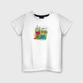 Детская футболка хлопок с принтом Looking good , 100% хлопок | круглый вырез горловины, полуприлегающий силуэт, длина до линии бедер | bugs | bunny | looney | tunes | tweety | vdzajul | багз | бани | банни | твити