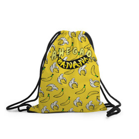 Рюкзак-мешок 3D с принтом AHEGAO (banana) , 100% полиэстер | плотность ткани — 200 г/м2, размер — 35 х 45 см; лямки — толстые шнурки, застежка на шнуровке, без карманов и подкладки | ahegao | banana | o face | аниме | термин | физиономия | япония