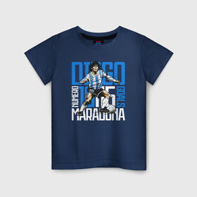 Детская футболка хлопок с принтом 10 Diego Maradona , 100% хлопок | круглый вырез горловины, полуприлегающий силуэт, длина до линии бедер | 10 номер | diego | football | maradona | maradonna | арегнтина | бога | диего | марадона | марадонна | ретро | рука | сборная аргентины | футбол | футболист
